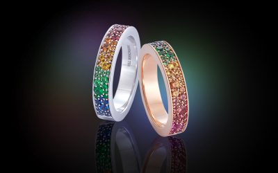 Ringe, die den goldenen Herbst noch goldener und farbenfroher machen