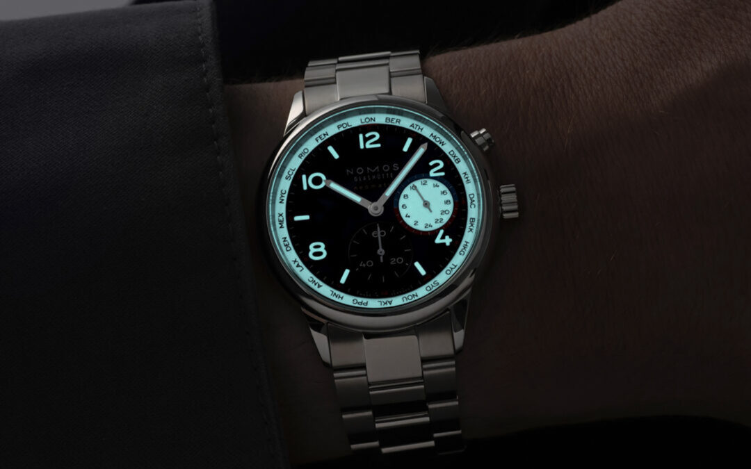 NOMOS Club Sport neomatik Weltzeit dark im Dunklen
